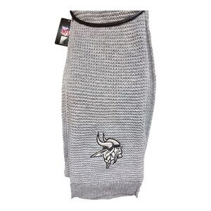🏈🏈 NWT Minnesota Vikings officially licensed NFL grey waffle knit scarf